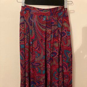 Vintage paisley Rayon skirt